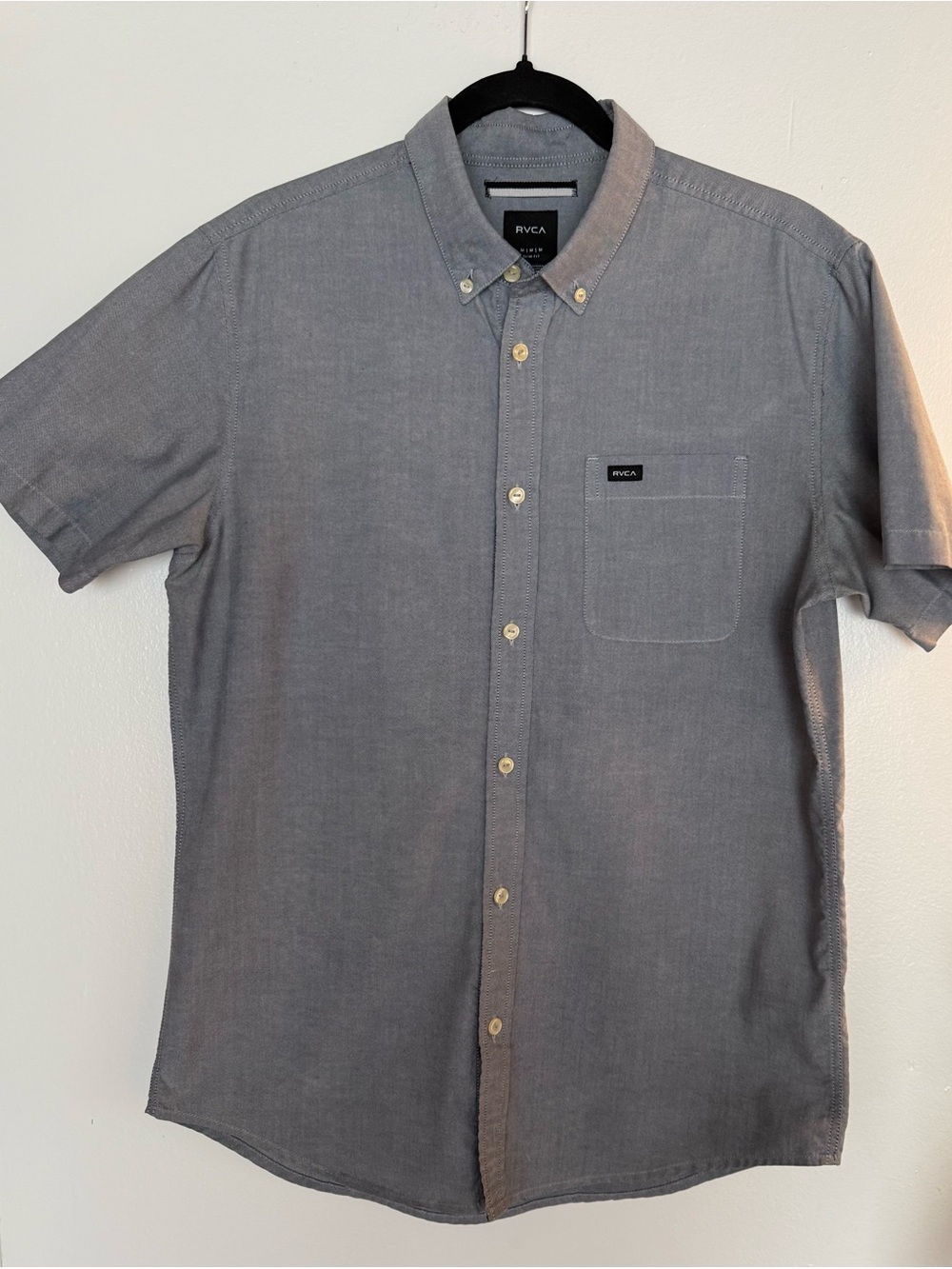 RVCA Men's Short-Sleeve Button-Down Shirt
